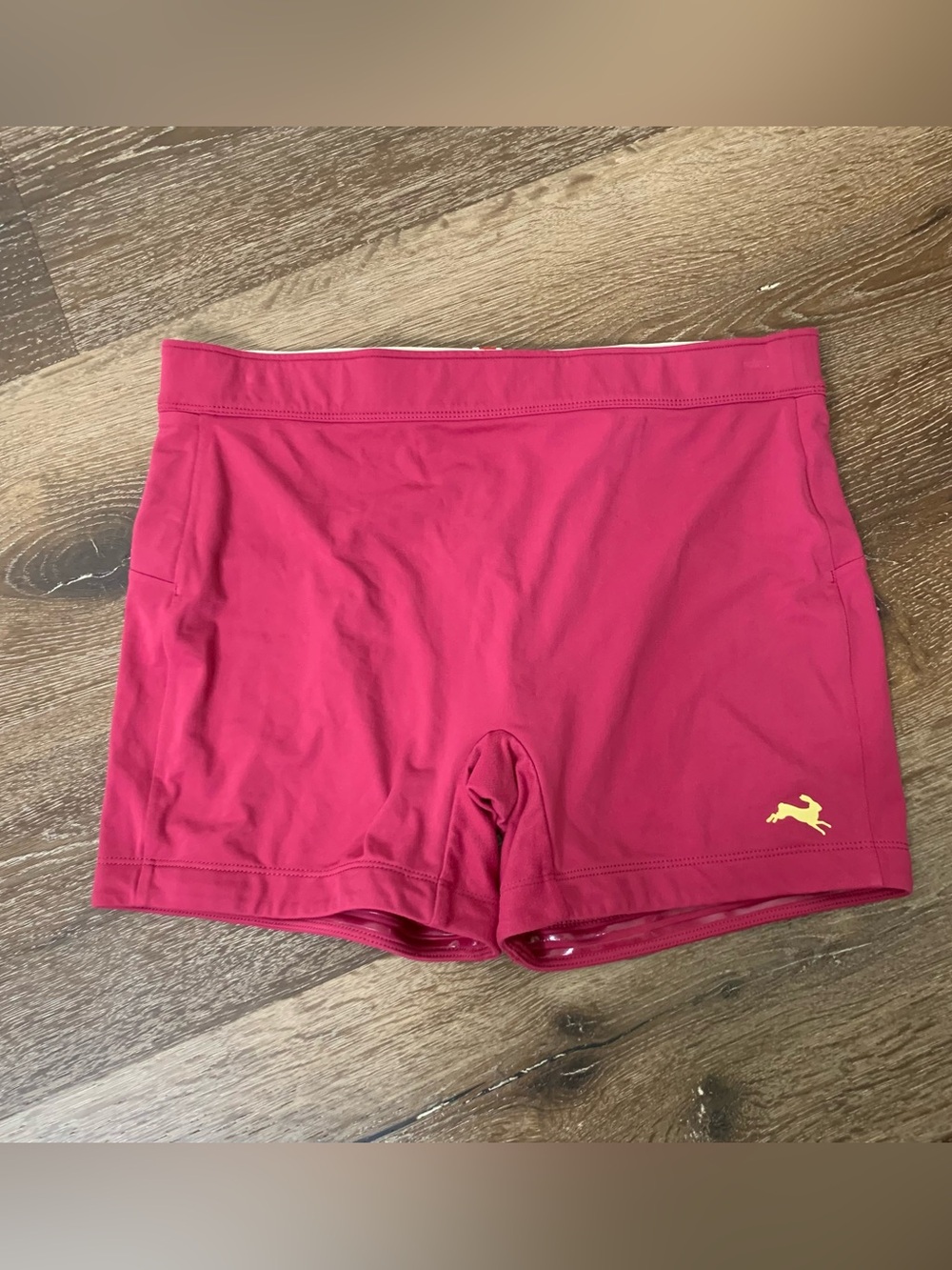 Tracksmith Womens pink 5 lane running shorts M